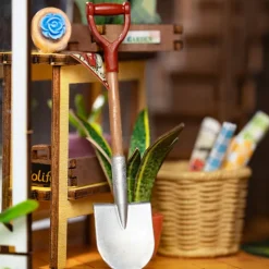 Robotime Rolife Holiday Garden House DIY Book Nook Shelf Insert TGB06