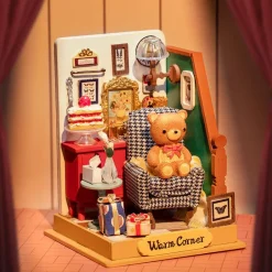 Robotime Rolife Holiday Living Room DIY Miniature House DS028