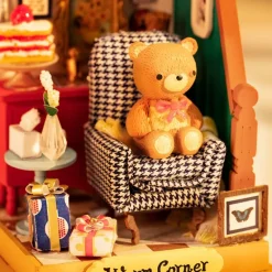 Robotime Rolife Holiday Living Room DIY Miniature House DS028