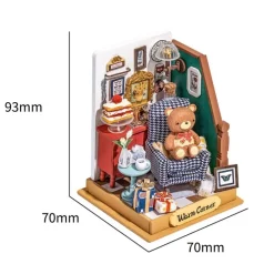 Robotime Rolife Holiday Living Room DIY Miniature House DS028