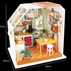 Robotime Rolife Jason's Kitchen Miniature Dollhouse Kit DG105