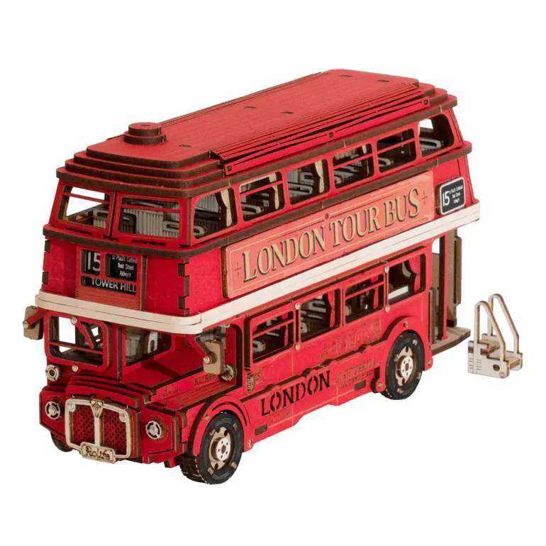 Robotime Rolife London Tour Bus 3D Wooden Puzzle TGM02