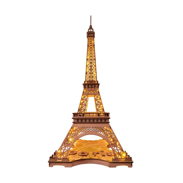 Robotime Rolife Night of the Eiffel Tower 3D Wooden Puzzle TGL01