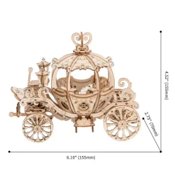Robotime Rolife Pumpkin Carriage TG302 3D Wooden Puzzle