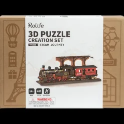 Robotime Rolife Steam Journey 3D Wooden Puzzle TGS01