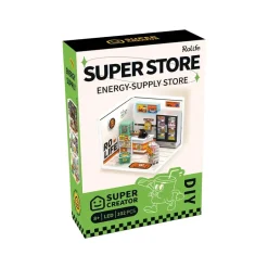 Robotime Rolife Super Creator Energy Supply Store Plastic DIY Miniature House Kit DW002