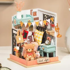 Robotime Rolife Sweet Dream Bedroom Miniature Dollhouse Kit DS016
