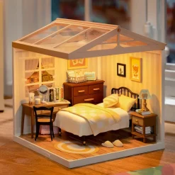 Robotime Rolife Sweet Dream Bedroom DIY Plastic Miniature House DW009