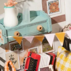 Robotime Rolife Sweet Dream Bedroom Miniature Dollhouse Kit DS016