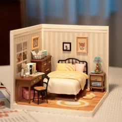Robotime Rolife Sweet Dream Bedroom DIY Plastic Miniature House DW009