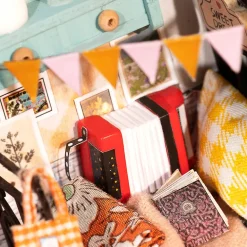 Robotime Rolife Sweet Dream Bedroom Miniature Dollhouse Kit DS016