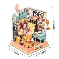 Robotime Rolife Sweet Dream Bedroom Miniature Dollhouse Kit DS016