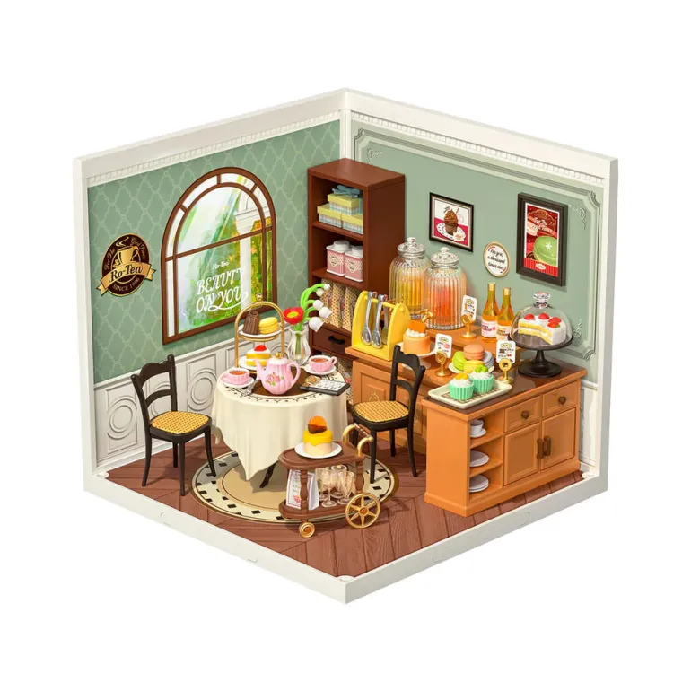 Robotime Rolife Sweet Sips Tea DIY Plastic Miniature House DW011