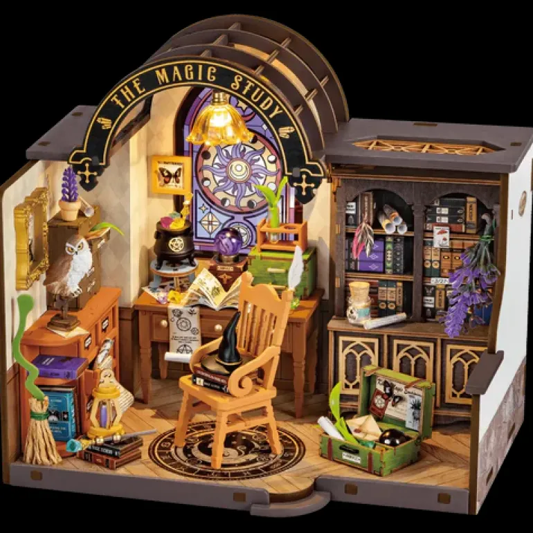 Robotime Rolife The Magic Study House DIY Miniature House Kit DG166