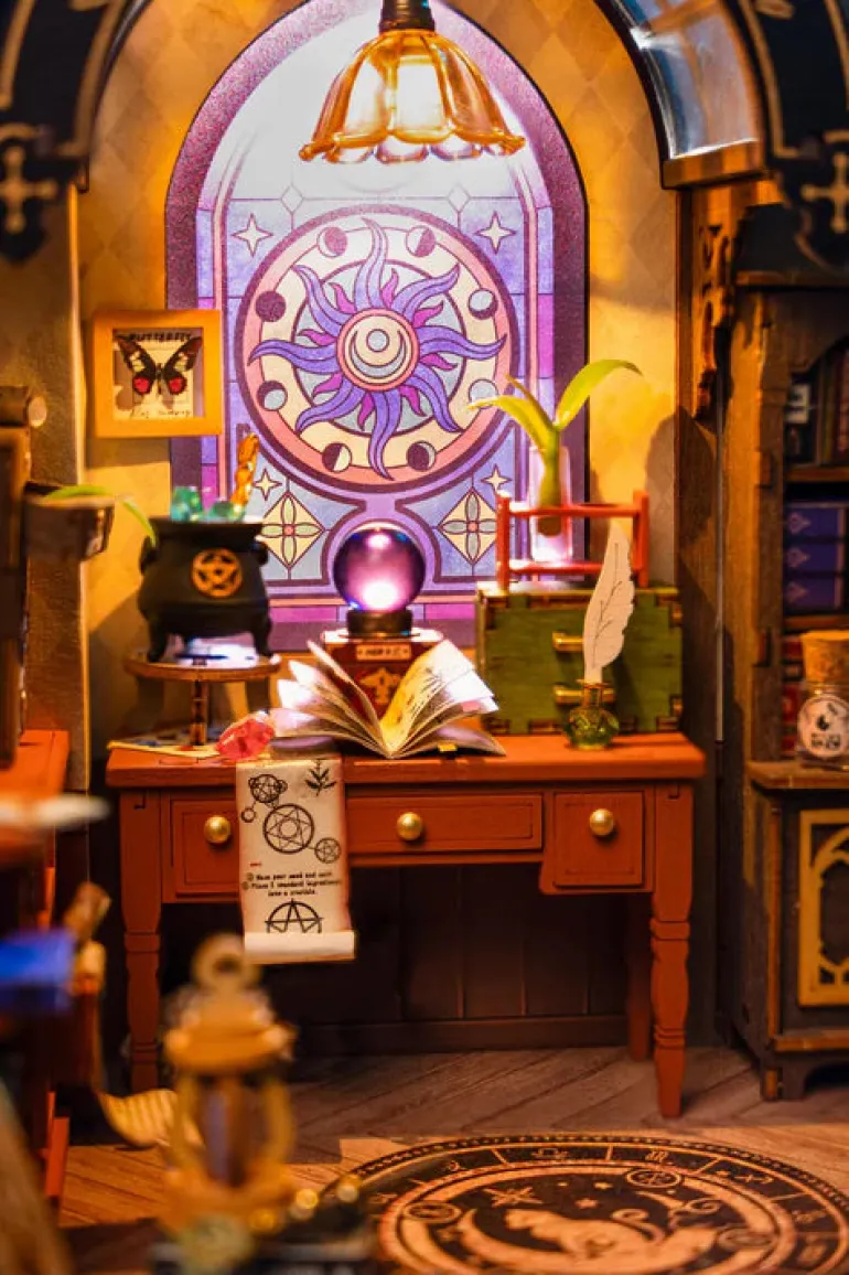 Robotime Rolife The Magic Study House DIY Miniature House Kit DG166