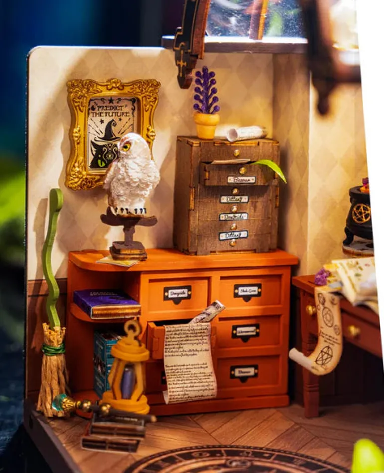Robotime Rolife The Magic Study House DIY Miniature House Kit DG166