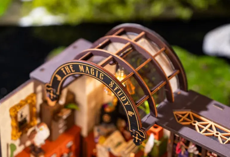 Robotime Rolife The Magic Study House DIY Miniature House Kit DG166