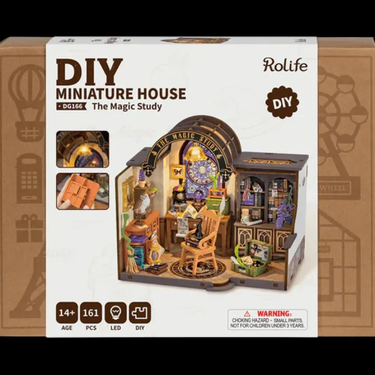 Robotime Rolife The Magic Study House DIY Miniature House Kit DG166