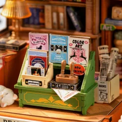 Robotime Rolife The Muse Bookshop DIY Miniature House DS040
