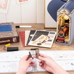 Robotime Rolife Time Travel DIY Book Nook Shelf Insert TGB04