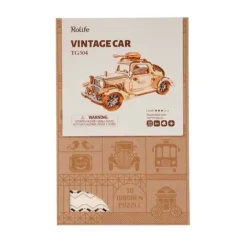 Robotime Rolife Vintage Car TG504 - Modern 3D Wooden Puzzle