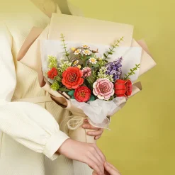 Robotime Rowood DIY Wooden Flower Chamomile 3D Wooden Puzzle TW061