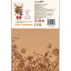 Robotime Rowood DIY Wooden Flower Orange Tulip 3D Wooden Puzzle TW081