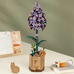 Robotime Rowood DIY Wooden Flower Bouquet TW01H 3D Wooden Puzzle