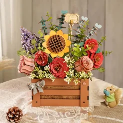Robotime Rowood Wooden Bloom Box DIY 3D Puzzle TW02H