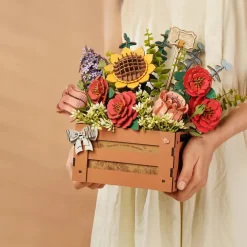 Robotime Rowood Wooden Bloom Box DIY 3D Puzzle TW02H
