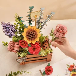 Robotime Rowood Wooden Bloom Box DIY 3D Puzzle TW02H