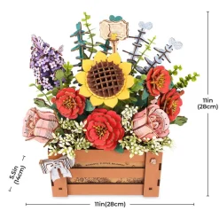 Robotime Rowood Wooden Bloom Box DIY 3D Puzzle TW02H