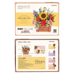 Robotime Rowood Wooden Bloom Box DIY 3D Puzzle TW02H