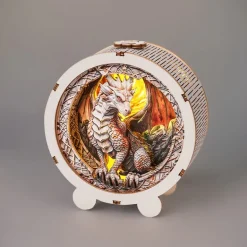 Woodbests - Ancient Dragon Kit - 3D Wooden Puzzle Night Light