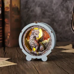 Woodbests - Ancient Dragon Kit - 3D Wooden Puzzle Night Light