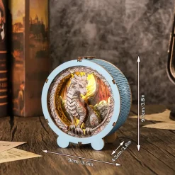 Woodbests - Ancient Dragon Kit - 3D Wooden Puzzle Night Light