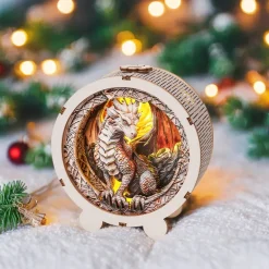 Woodbests - Ancient Dragon Kit - 3D Wooden Puzzle Night Light