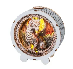 Woodbests - Ancient Dragon Kit - 3D Wooden Puzzle Night Light