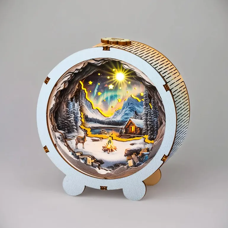 Woodbests - Aurora World Kit - 3D Wooden Puzzle Night Light