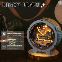 Woodbests - Aurora World Kit - 3D Wooden Puzzle Night Light