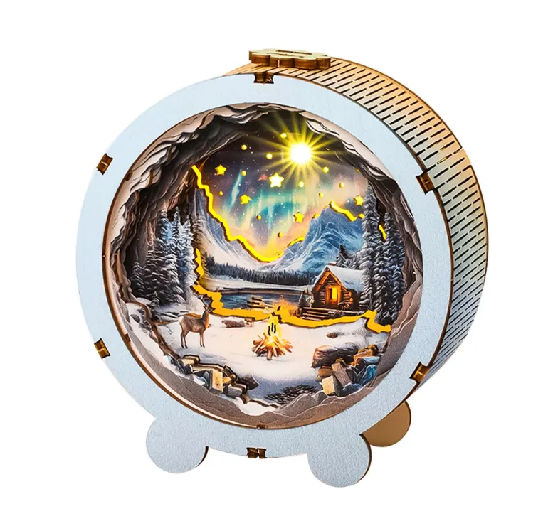 Woodbests - Aurora World Kit - 3D Wooden Puzzle Night Light