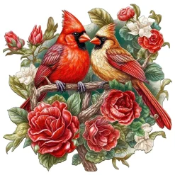 Woodbests - Beautiful Cardinal Wooden Jigsaw Puzzle (160-200pcs)