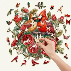 Woodbests - Beautiful Cardinal Wooden Jigsaw Puzzle (160-200pcs)