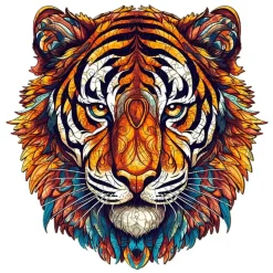 Woodbests - Brave Tiger Wooden Jigsaw Puzzle (160-200pcs)