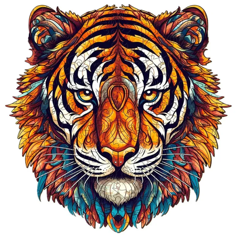 Woodbests - Brave Tiger Wooden Jigsaw Puzzle (160-200pcs)