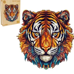 Woodbests - Brave Tiger Wooden Jigsaw Puzzle (160-200pcs)