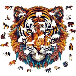 Woodbests - Brave Tiger Wooden Jigsaw Puzzle (160-200pcs)