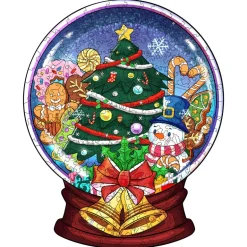 Woodbests - Christmas Crystal Ball Wooden Jigsaw Puzzle (160-200pcs)