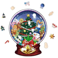 Woodbests - Christmas Crystal Ball Wooden Jigsaw Puzzle (160-200pcs)