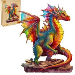 Woodbests - Colorful Dragon-2 Wooden Jigsaw Puzzle (90-120pcs)